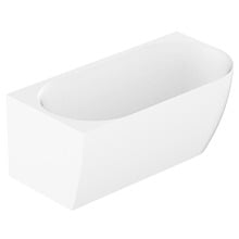 Glacier 1500mm Gloss White Acrylic Corner Bath